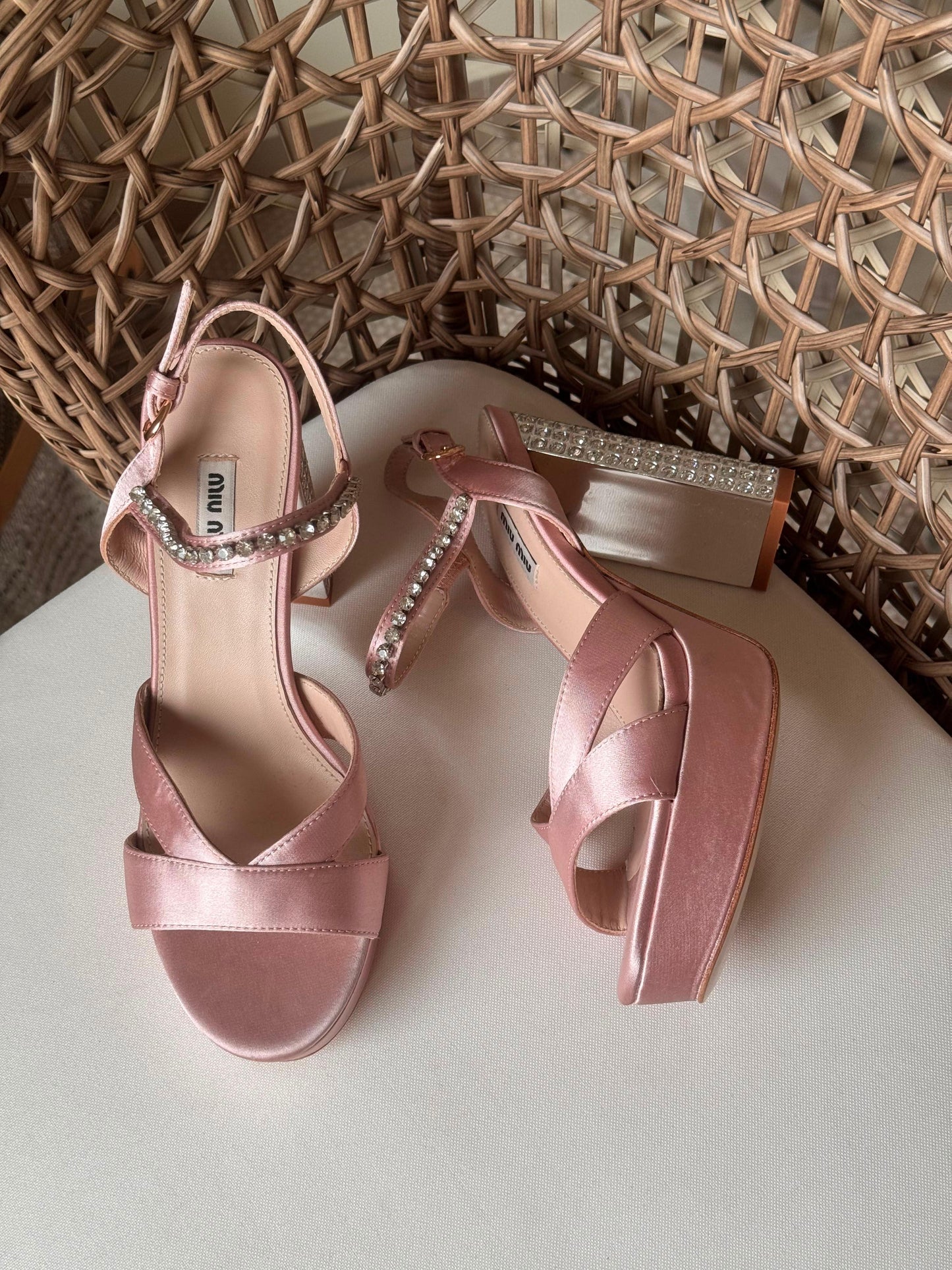 Miu Miu satin sandals|master brand
