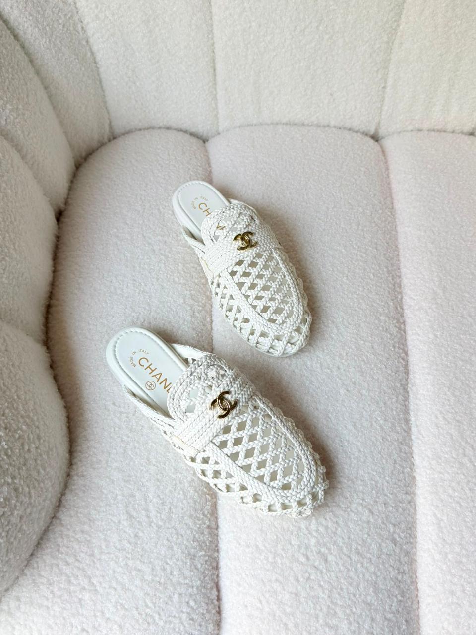 chanel Mules- Suede Calfskin