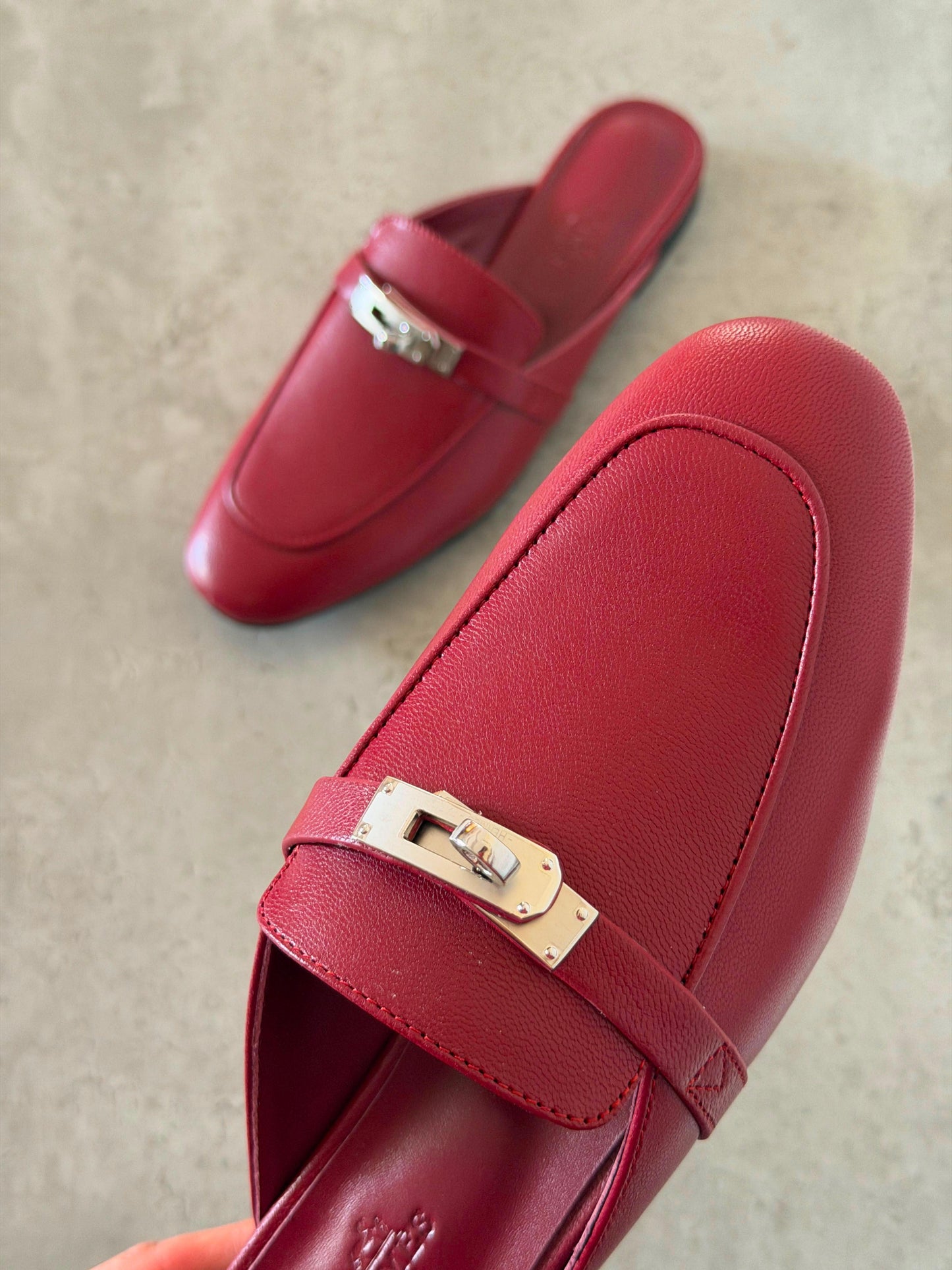 Hermes Luxurious Oz mules Goatskin|Master Brand