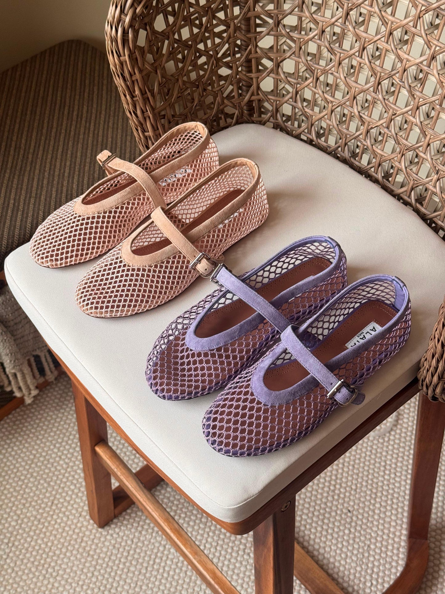 Alaia Fishnet Espadrilles Lather Shoes|Master Brand