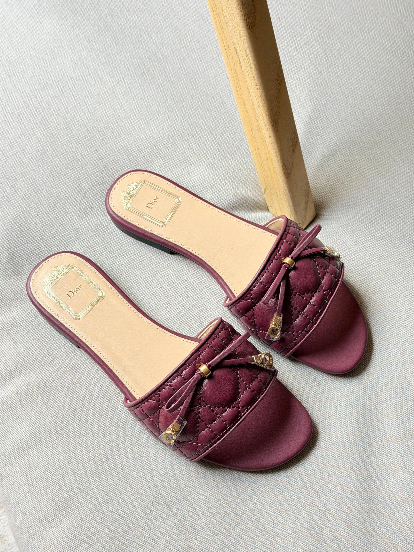 Dior Lambskin Slide Sandals|MasterBrand
