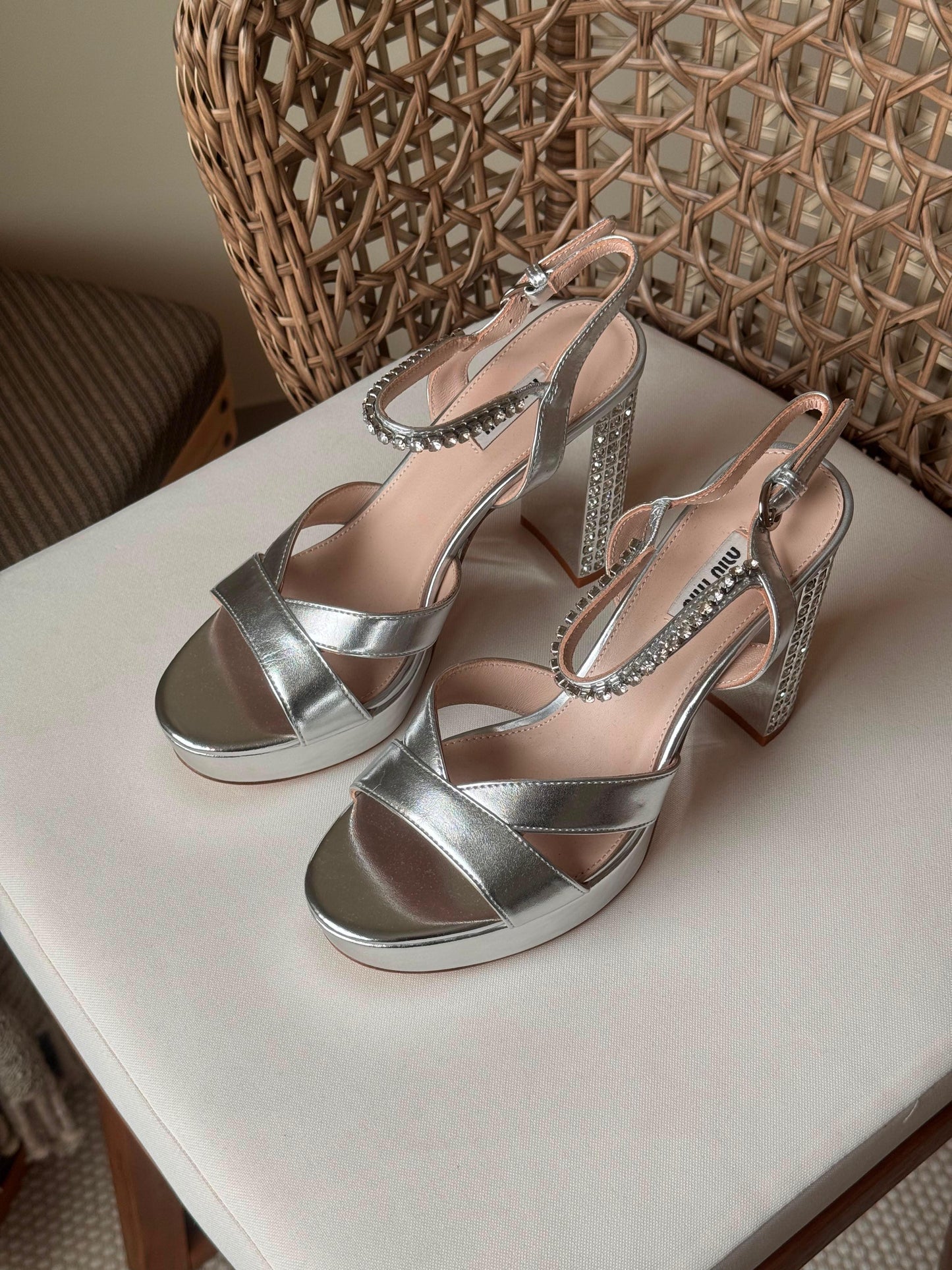 Miu Miu satin sandals|master brand