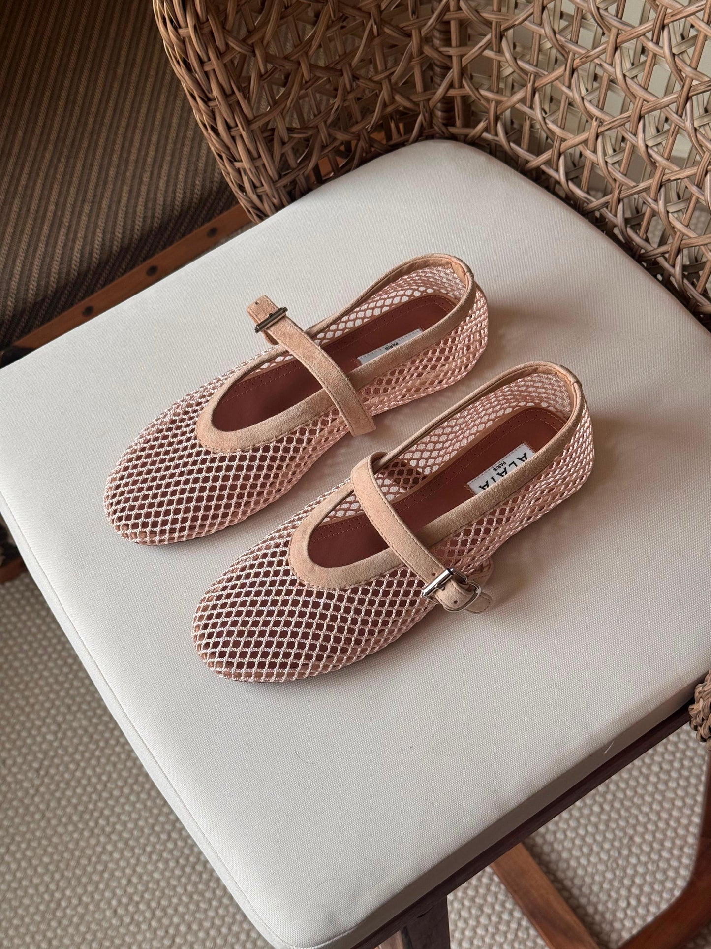Alaia Fishnet Espadrilles Lather Shoes|Master Brand
